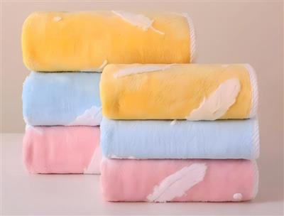 Coral fleece - Jacquard - Feather Love 