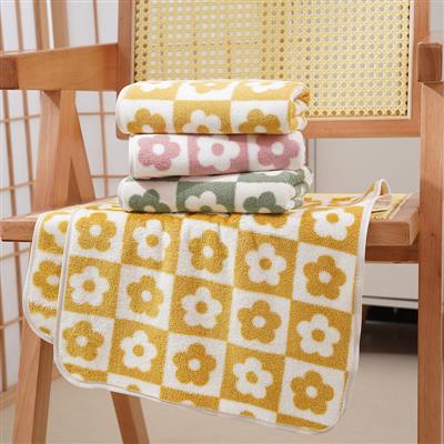 Coral fleece - Jacquard - Sunflower